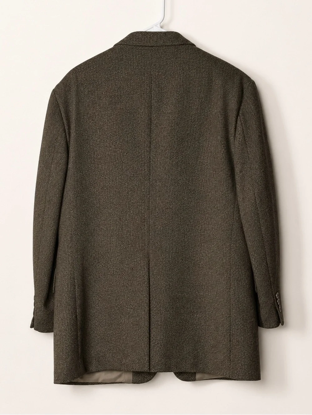 Jos A Bank Executive Collection Wool Lambswool Herringbone Mens Blazer 44R